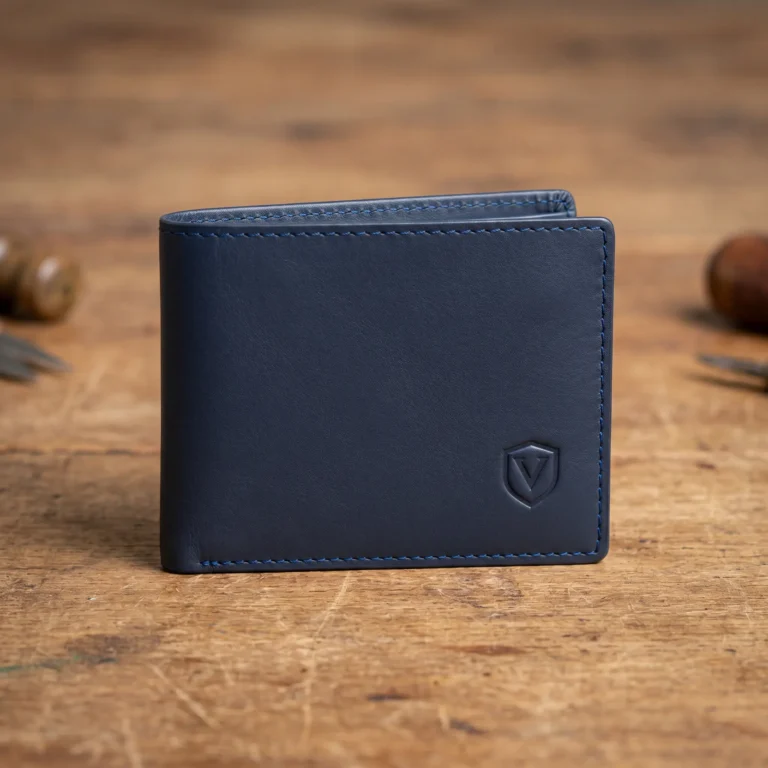 Cartera billetera azul